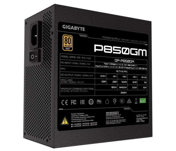 Gigabyte P850GM 850W 80 Plus Gold - 601551 - zdjęcie 4